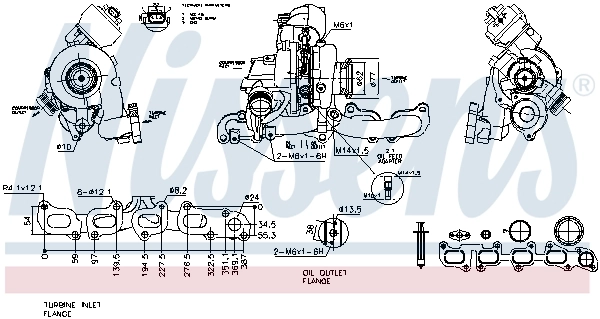 93546 Nissens Turbo para motor