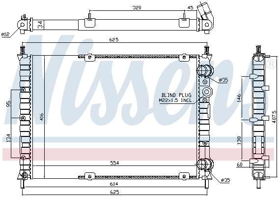 Radiador de água Magneti Marelli BM165