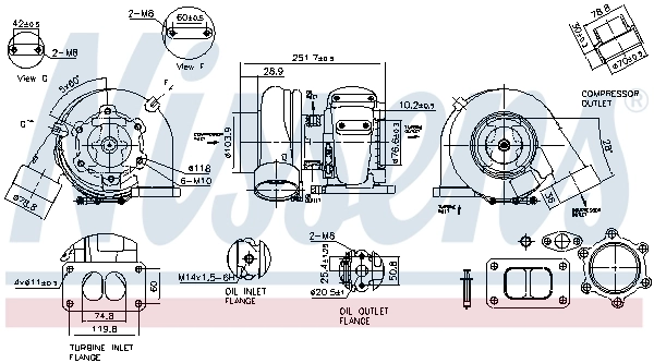 A0090965999 Mercedes Turbo para motor