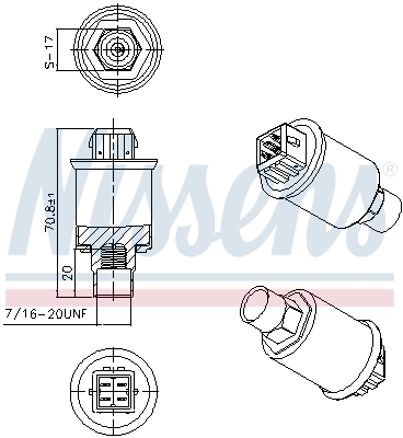 Sensor AC Nissens 301018