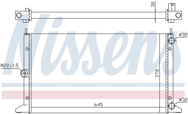 Radiador 63991 Nissens