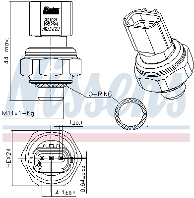 Sensor AC Nissens 301034