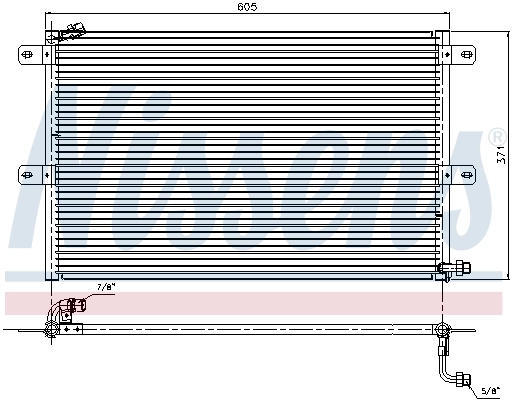 Condensador aire acondicionado 94204 Nissens