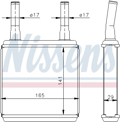 Calefactor Nissens 77605