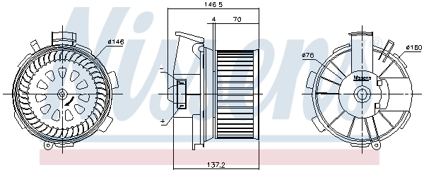 Ventilador interior Nissens 87744