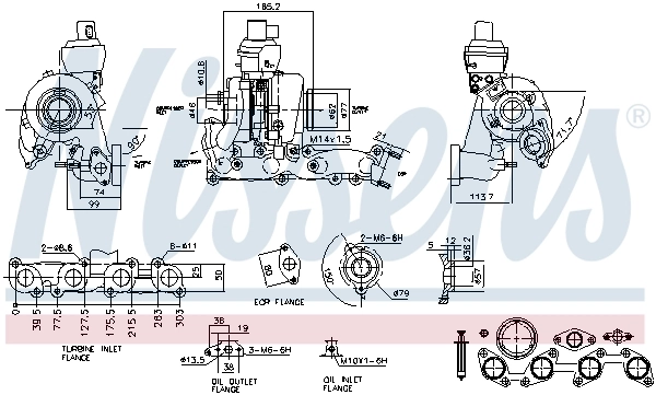 93168 Nissens Turbo para motor