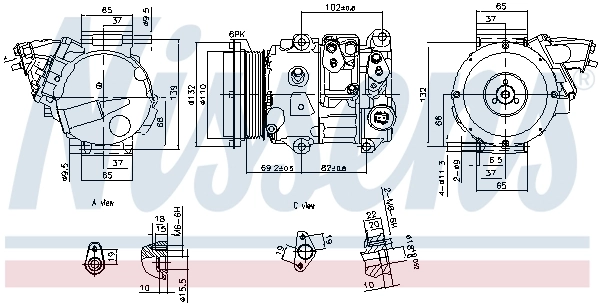 Compresor de ac Nissens 890876