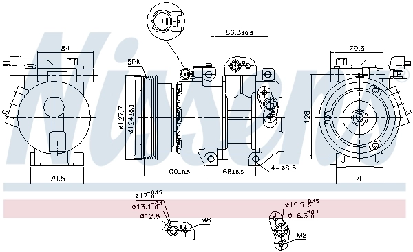 Compresor de ac Nissens 890232