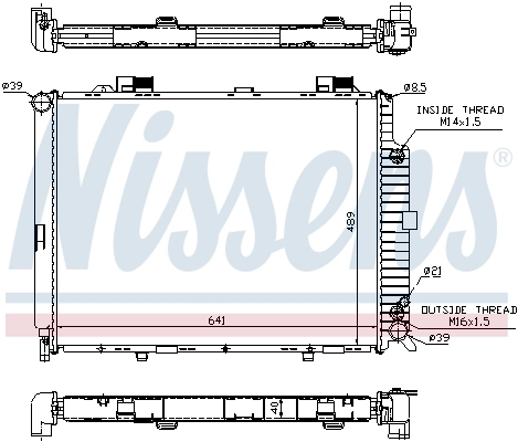 Radiador 62689A Nissens