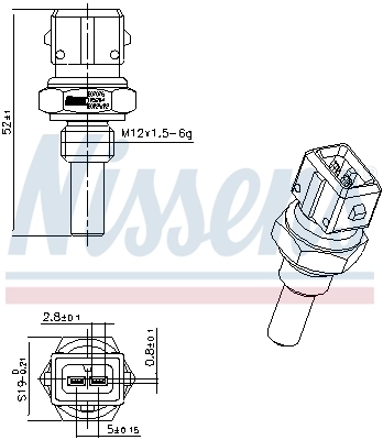Sensor de temperatura del motor Nissens 207076