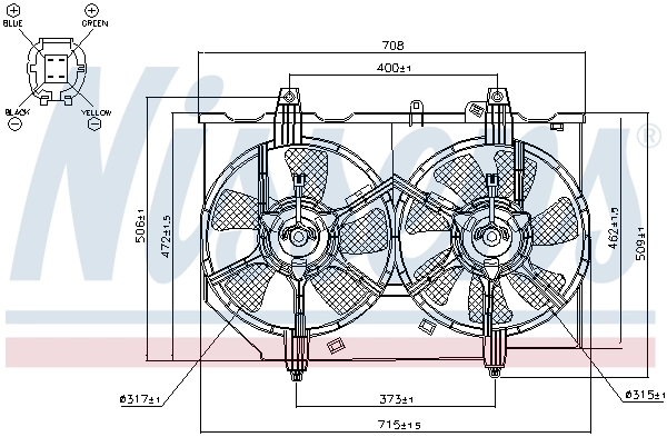 Ventilador de refrigeración Nissens 85279