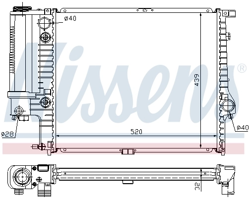 60709A Nissens Refrigeración del motor