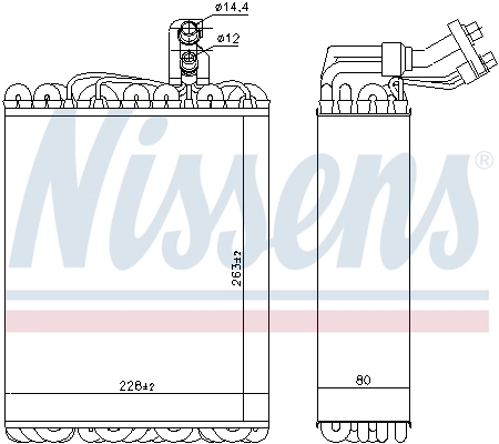 Evaporador Nissens 92135