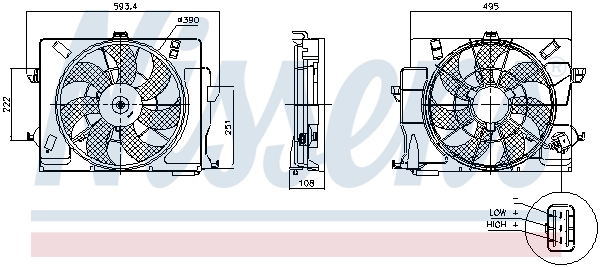 Ventilador de refrigeración Nissens 850049