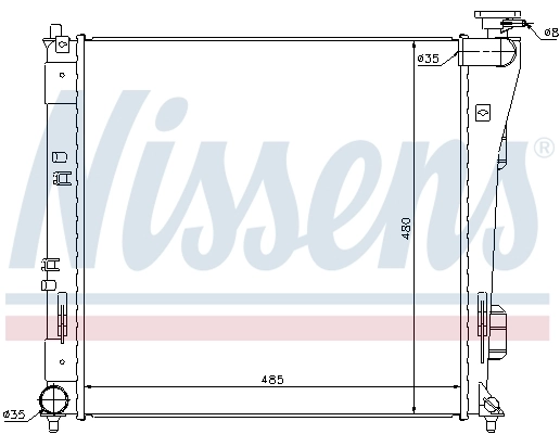 Radiador 67606 Nissens