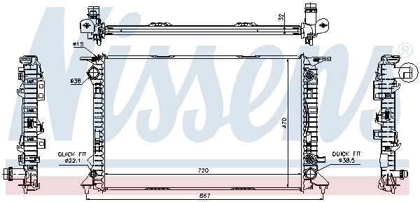 Radiador 60324 Nissens