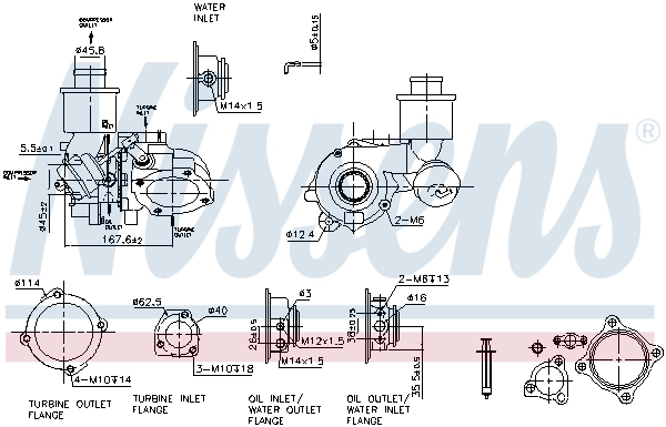 93222 Nissens Turbo para motor