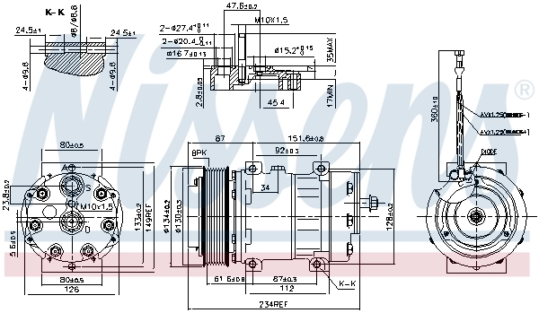 890221 Nissens Compresor climatizador