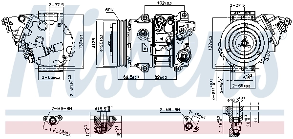 890805 Nissens Compresor climatizador