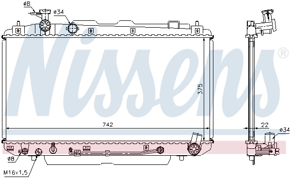 Radiador 64644A Nissens