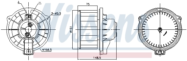 Motor eléctrico, ventilador habitáculo Toyota Corolla E12