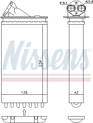 Calefactor Nissens 72655