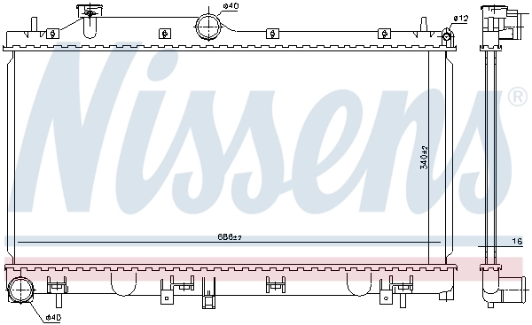 Radiador 67724 Nissens