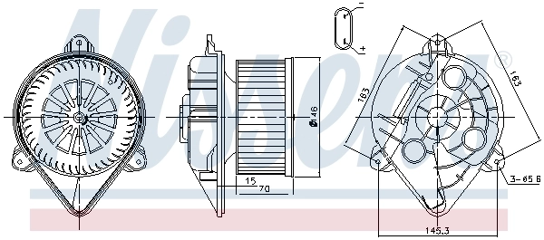 Ventilador interior Nissens 87265