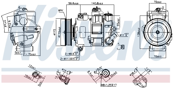 Compresor ac Nissens 890633 precio, desde 79,86 EUR