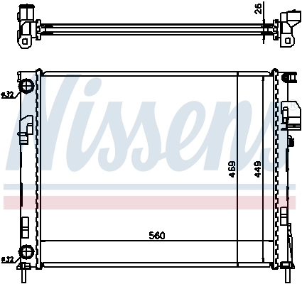 Radiador 63025A Nissens