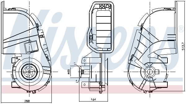 Ventilador interior Nissens 87394