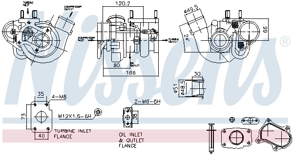 93473 Nissens Turbo para motor