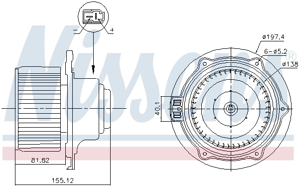 Ventilador interior Nissens 87570