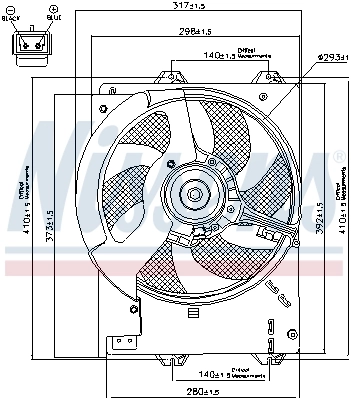 Ventilador de refrigeración Nissens 85267