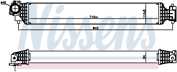 961527 Nissens Radiador de intercooler