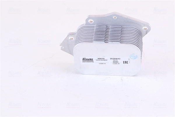 Radiador de aceite debajo del filtro Nissens 90670 precio, desde 36,57 EUR