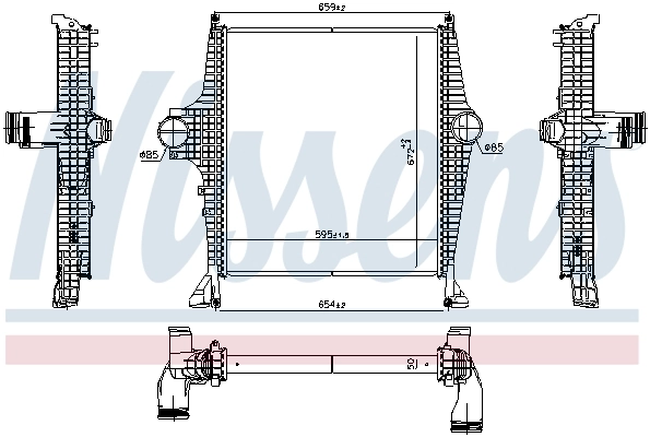 Intercooler para Mercedes Benz Truck TRUCK ATEGO 967