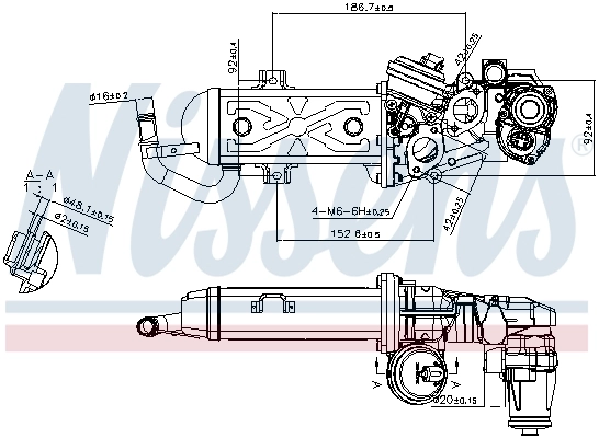 Enfriador de recirculación de gases de escape EGR Nissens 98178 precio, desde 62,44 EUR