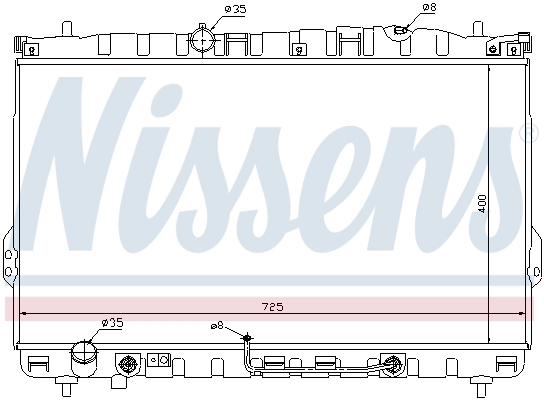 Radiador 67033 Nissens