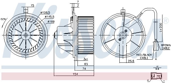 Ventilador interior Nissens 87068