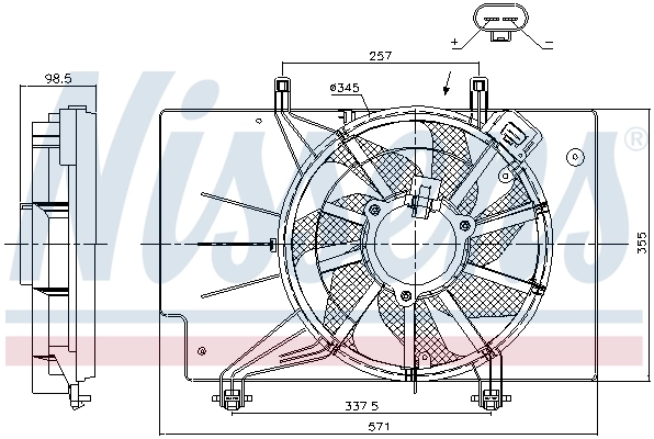 85910 Nissens Ventilador de refrigeración del motor