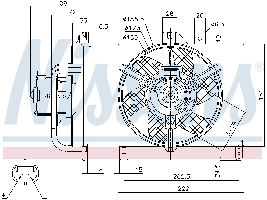 Ventilador de refrigeración Nissens 85765