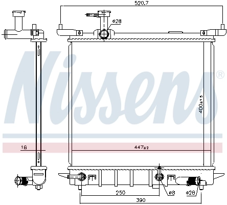 Radiador 68755 Nissens
