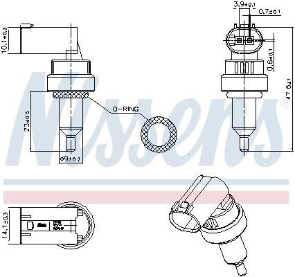Comprar 207100 Nissens Sensor de temperatura de agua
