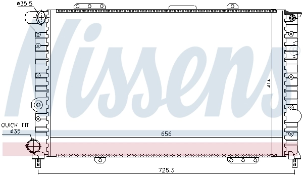 Radiador 60053 Nissens