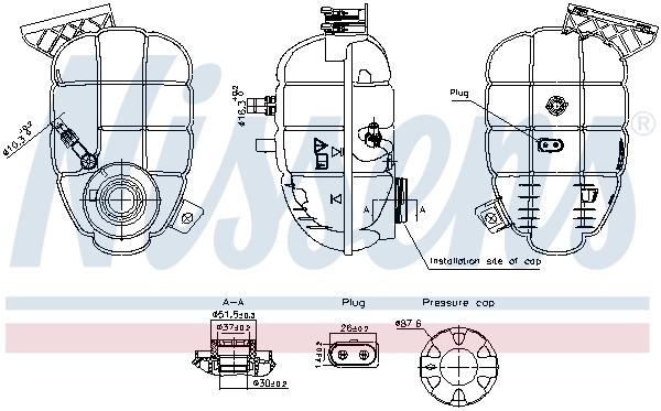 Vaso de expansión refrigerante BMW 2 (F23)