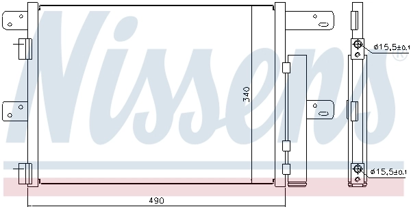940096 Nissens Radiador de aire acondicionado
