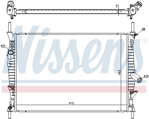 Radiador 69240 Nissens