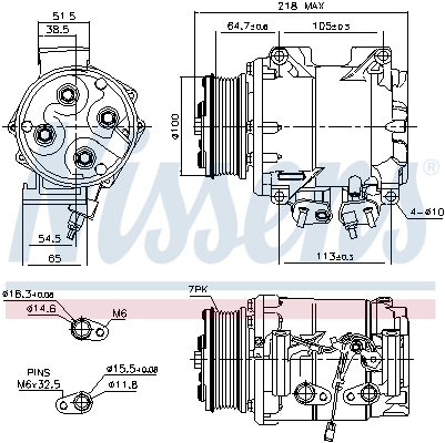 89242 Nissens Compresor climatizador