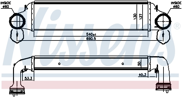 Intercooler 96723 Nissens